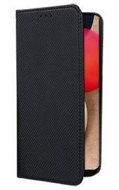 Кожен калъф тефтер и стойка Magnetic FLEXI Book Style за Samsung Galaxy A02s A025F / Samsung Galaxy A03S A037F черен